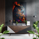 Owl Brushed Aluminum Dibond Wall Art.